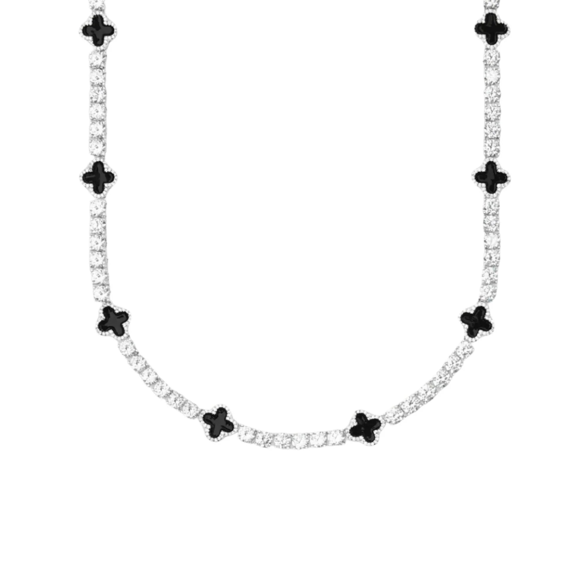 4MM TENNIS CLOVER CHAIN - ICED OUT