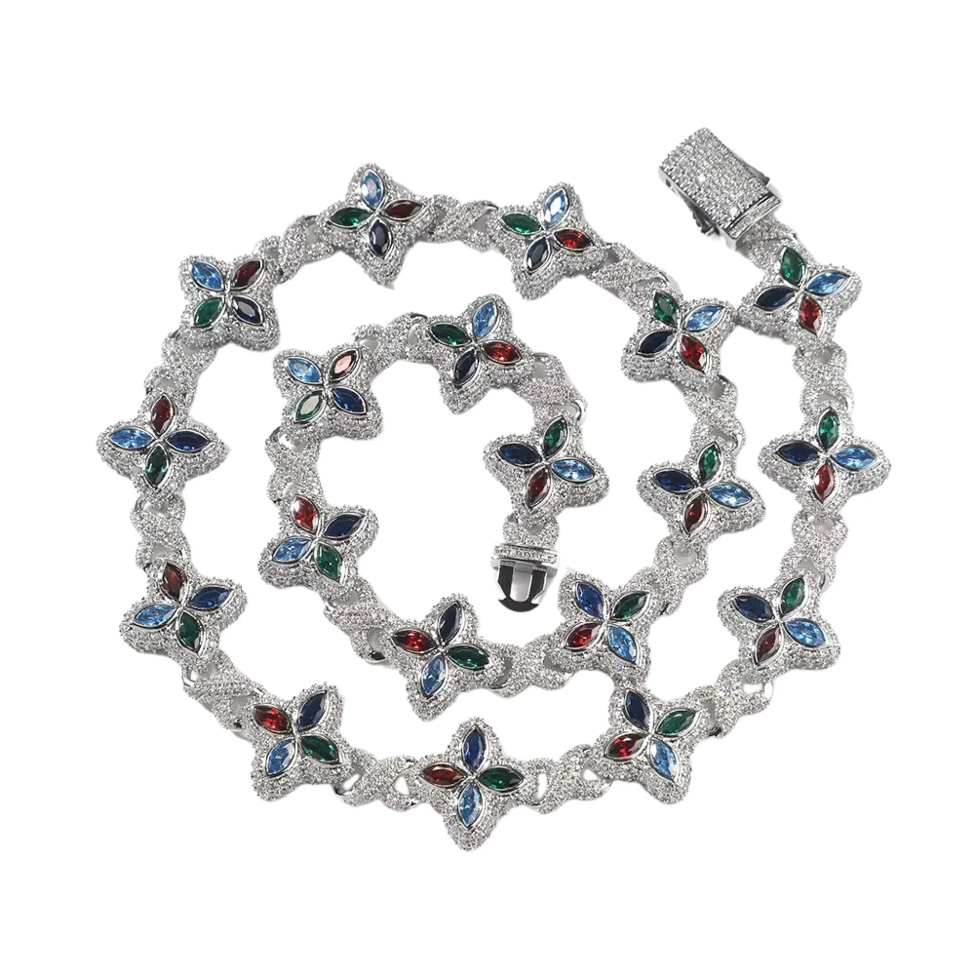 INFINITY CLOVER CHAIN - ICED OUT